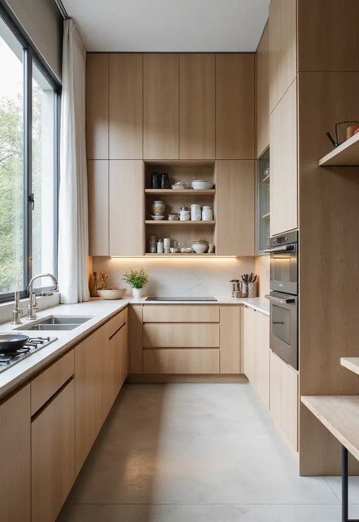 27 Narrow Kitchen Ideas That Maximize Every Inch 1 27 Narrow Kitchen Ideas That Maximize Every Inch - 1. Vertical Cabinets for Maximum Storage
