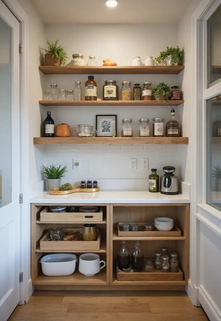 27 Narrow Kitchen Ideas That Maximize Every Inch 97 27 Narrow Kitchen Ideas That Maximize Every Inch - 15. Use of Decorative Trays