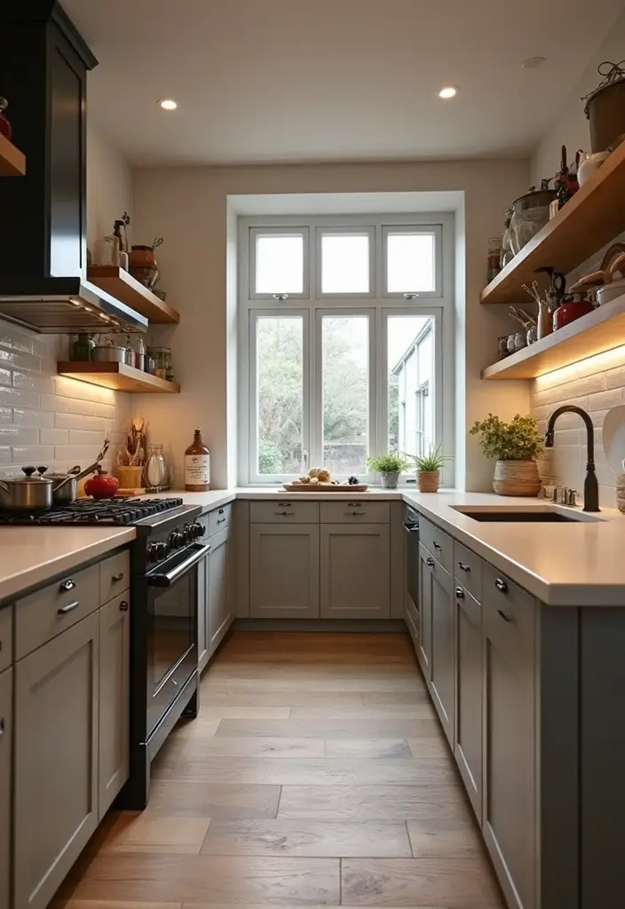 27 Narrow Kitchen Ideas That Maximize Every Inch 132 27 Narrow Kitchen Ideas That Maximize Every Inch - 20. Invest in Quality Cookware
