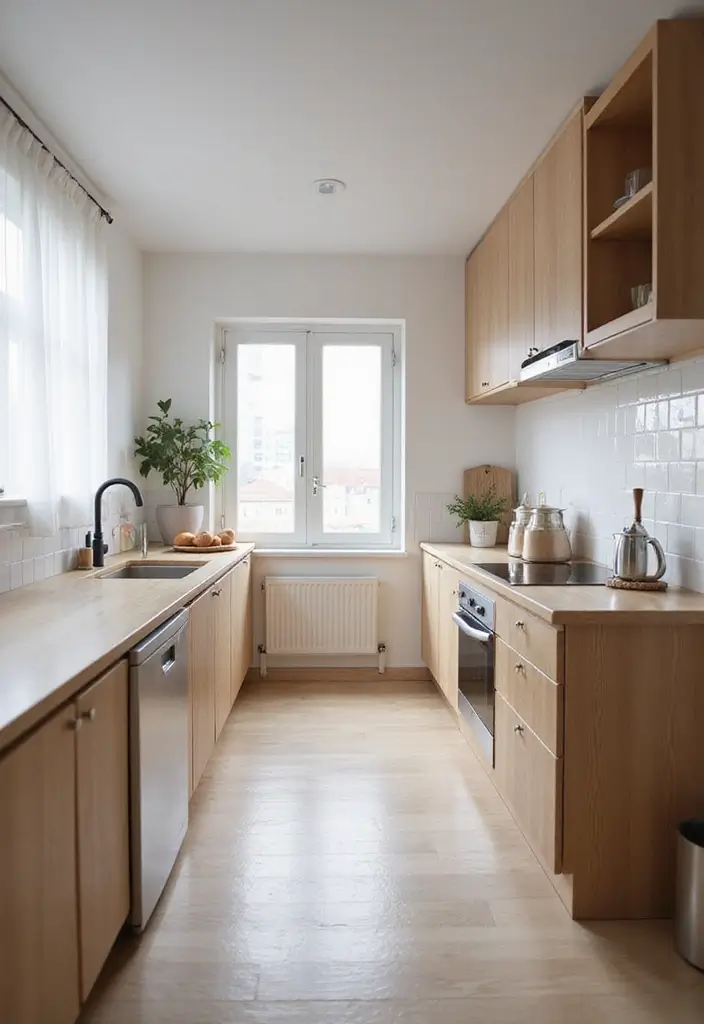 27 Narrow Kitchen Ideas That Maximize Every Inch 139 27 Narrow Kitchen Ideas That Maximize Every Inch - 21. Minimalist Decor