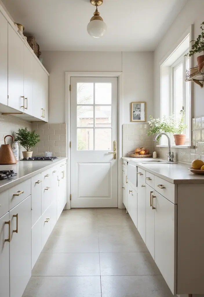 27 Narrow Kitchen Ideas That Maximize Every Inch 29 27 Narrow Kitchen Ideas That Maximize Every Inch - 5. Use of Light Colors