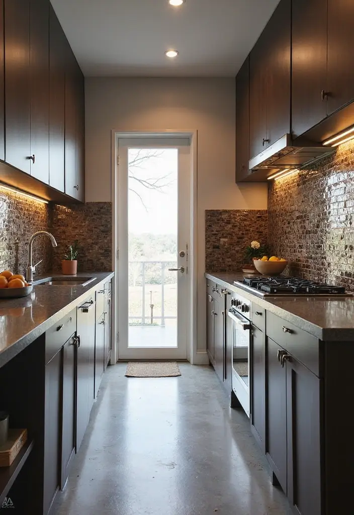 27 Narrow Kitchen Ideas That Maximize Every Inch 50 27 Narrow Kitchen Ideas That Maximize Every Inch - 8. Creative Use of Backsplashes