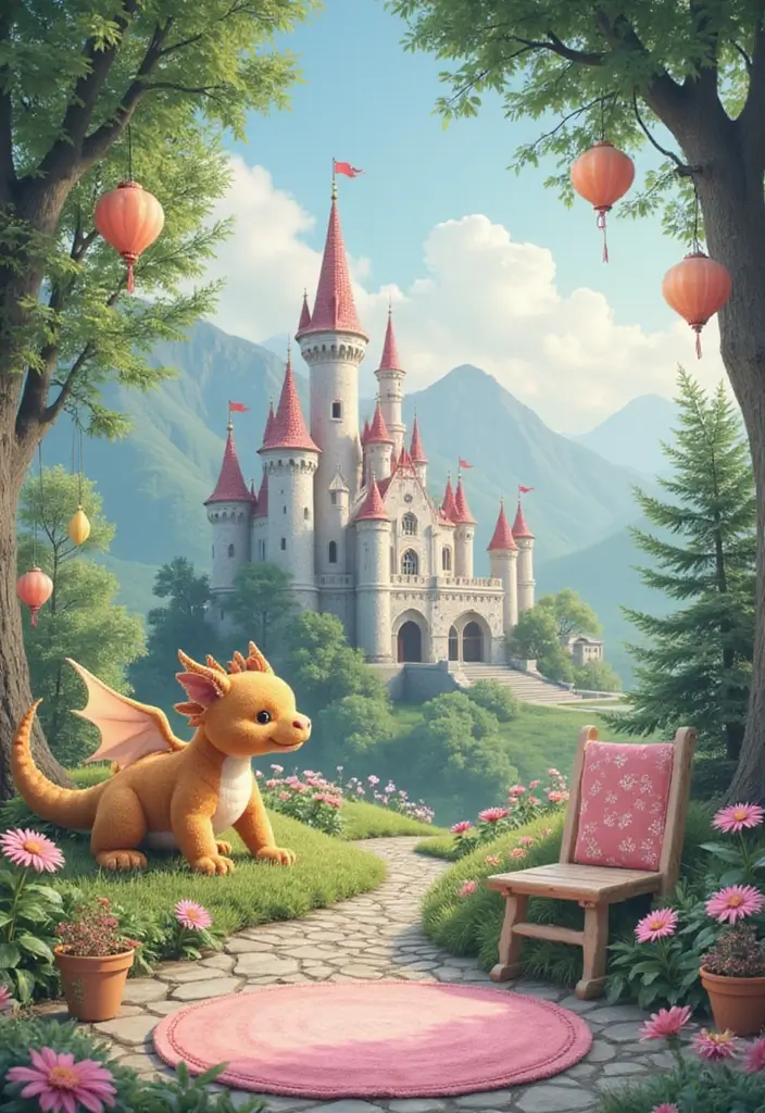 27 Nursery Wall Ideas That Feel Calm Cute and Dreamy - 15. Magical Fairy Tale Scenes