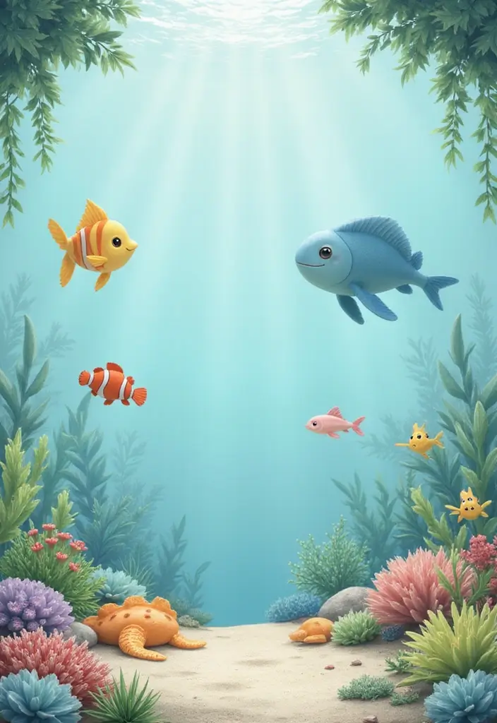 27 Nursery Wall Ideas That Feel Calm Cute and Dreamy - 22. Underwater Adventures