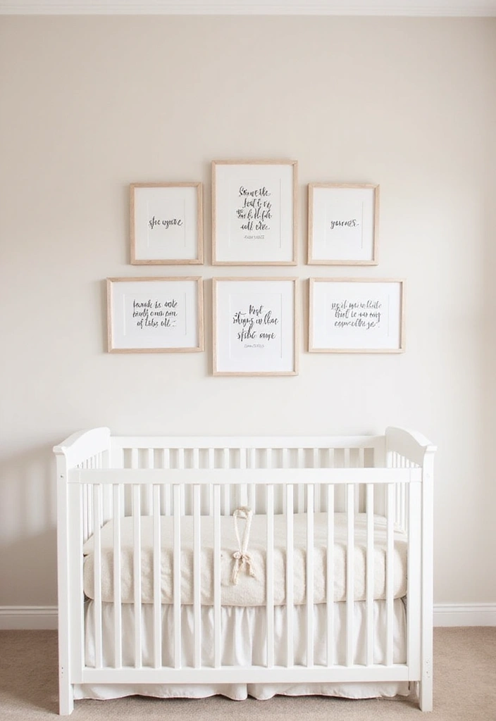 27 Nursery Wall Ideas That Feel Calm Cute and Dreamy - 9. Inspirational Quotes