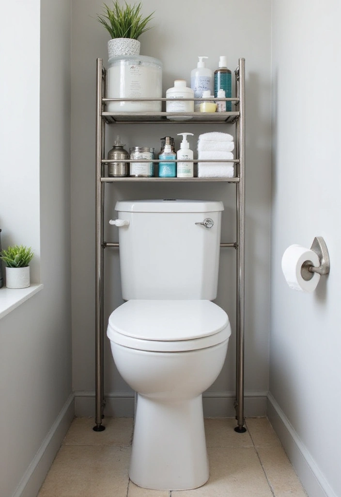 27 Over Toilet Storage Ideas That Save Space Beautifully 113 27 Over Toilet Storage Ideas That Save Space Beautifully - 17. Compact Storage Trolleys