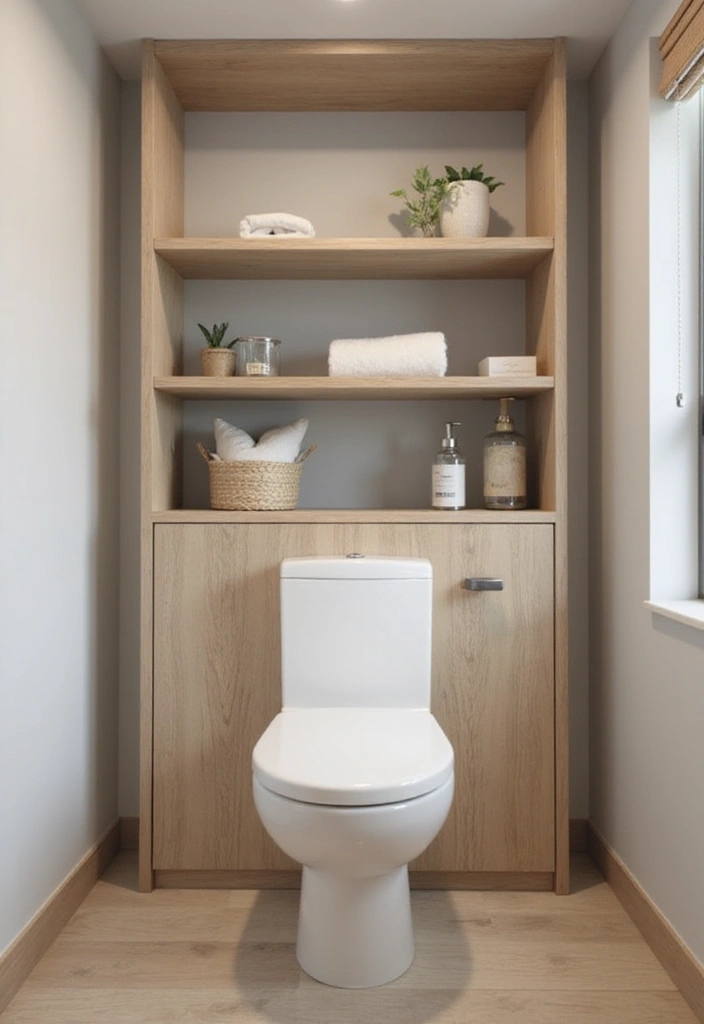27 Over Toilet Storage Ideas That Save Space Beautifully 181 27 Over Toilet Storage Ideas That Save Space Beautifully - 27. Hidden Compartment Shelves