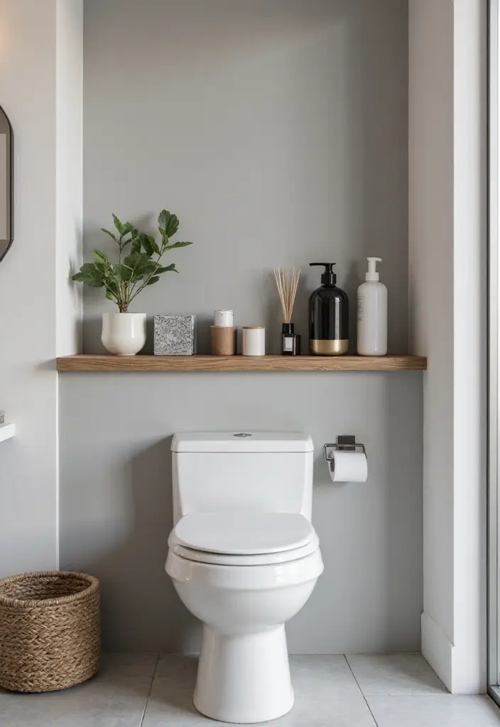 27 Over Toilet Storage Ideas That Save Space Beautifully 50 27 Over Toilet Storage Ideas That Save Space Beautifully - 8. Floating Nightstands