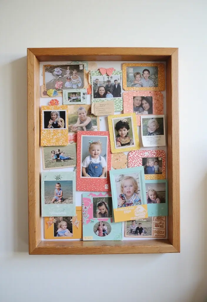 27 Photo Frame Wall Ideas To Make Every Memory Shine 174 27 Photo Frame Wall Ideas To Make Every Memory Shine - 26. DIY Frame Collage Using Cardboard