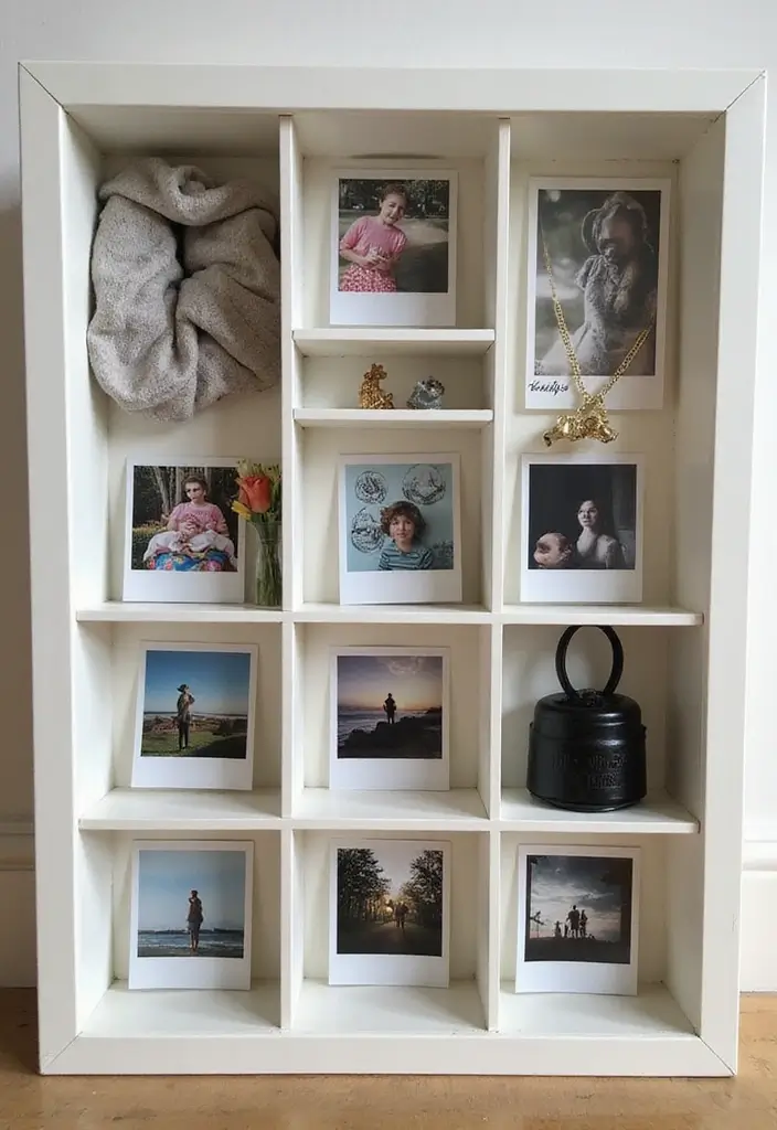 27 Polaroid Wall Ideas That Add Personality to Any Space 130 27 Polaroid Wall Ideas That Add Personality to Any Space - 20. 3D Photo Display