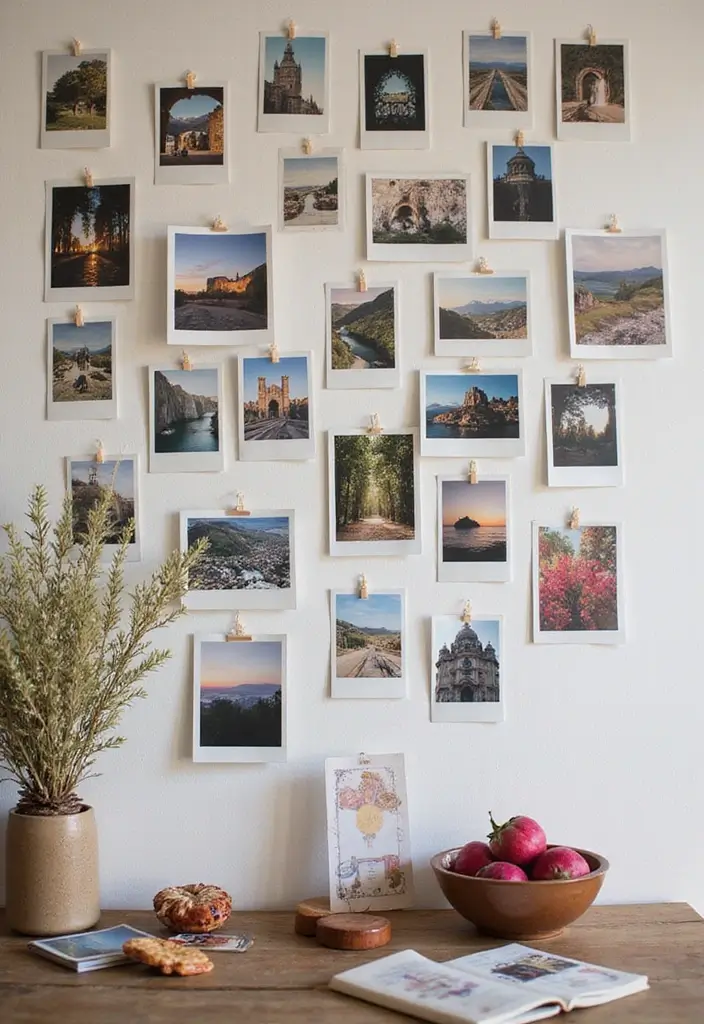 27 Polaroid Wall Ideas That Add Personality to Any Space 15 27 Polaroid Wall Ideas That Add Personality to Any Space - 3. Themed Collection