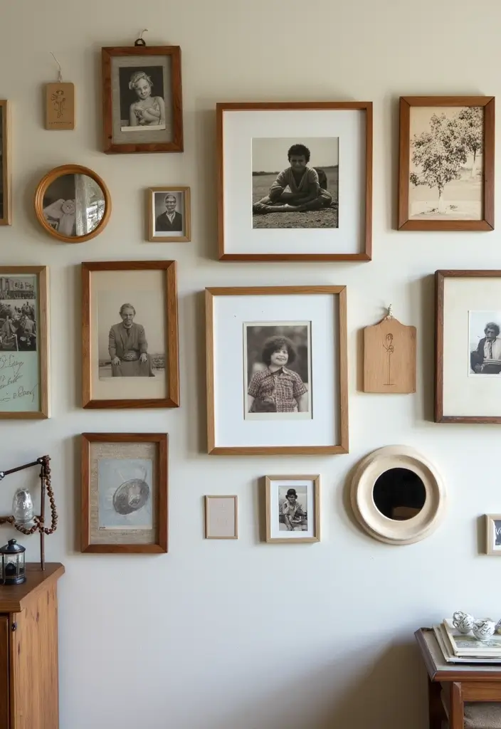 27 Polaroid Wall Ideas That Add Personality to Any Space 50 27 Polaroid Wall Ideas That Add Personality to Any Space - 8. Vintage Frame Gallery