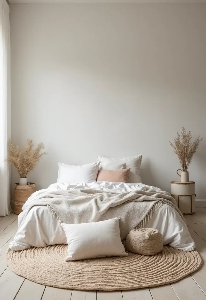 27 Rectangular Bedroom Ideas for Functional and Elegant Layouts 50 27 Rectangular Bedroom Ideas for Functional and Elegant Layouts - 10. Soft Area Rugs