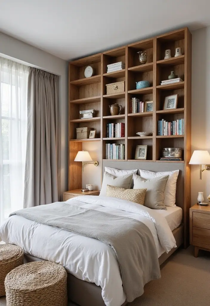 27 Rectangular Bedroom Ideas for Functional and Elegant Layouts 20 27 Rectangular Bedroom Ideas for Functional and Elegant Layouts - 4. Vertical Storage Solutions