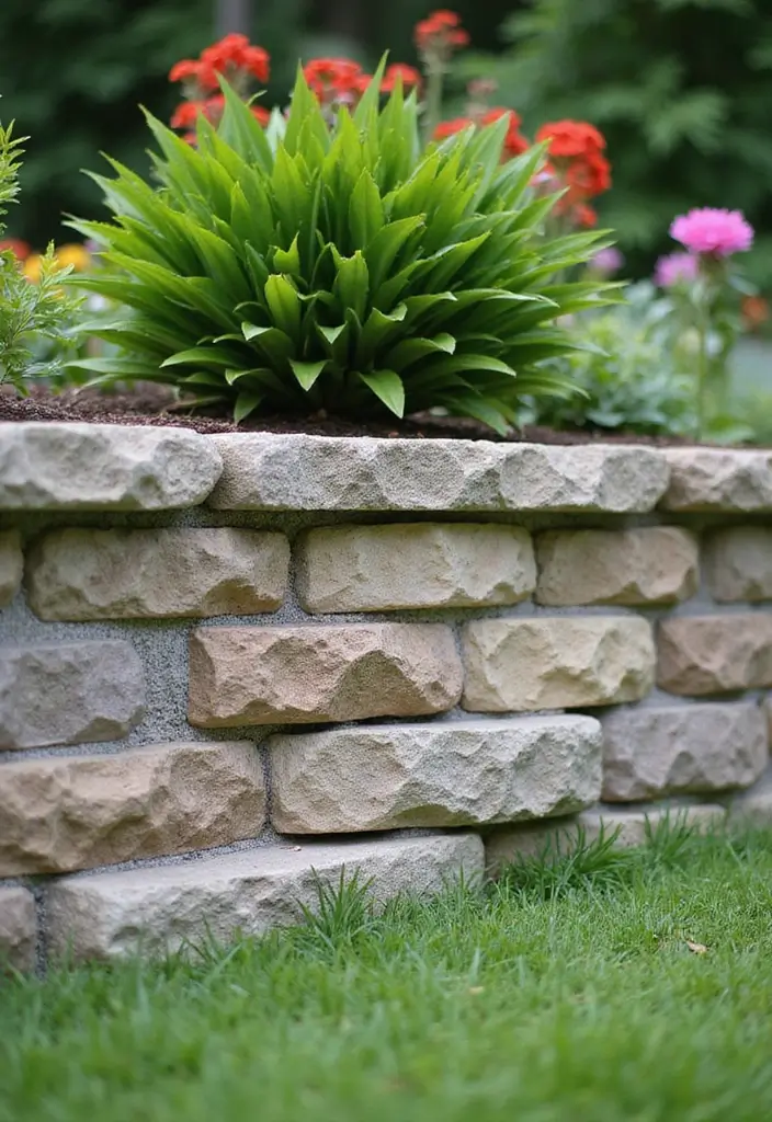 27 Retaining Wall Ideas To Transform Your Outdoor Space 1 27 Retaining Wall Ideas To Transform Your Outdoor Space - 1. Natural Stone Elegance