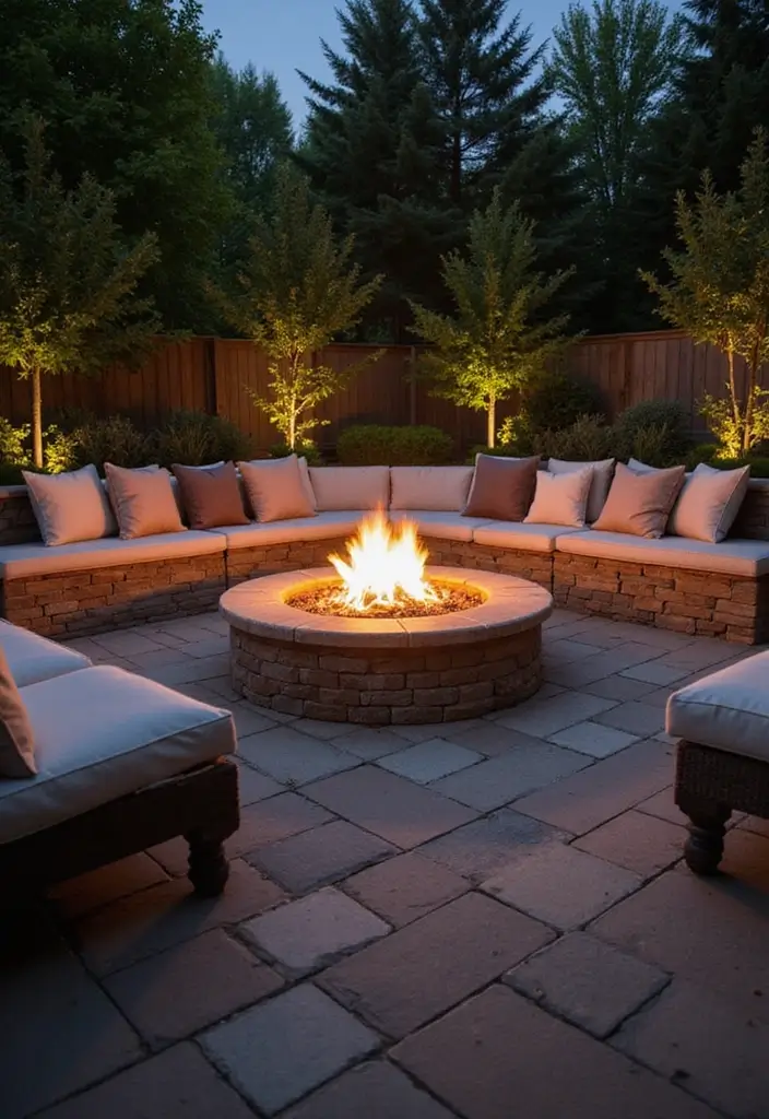 27 Retaining Wall Ideas To Transform Your Outdoor Space 69 27 Retaining Wall Ideas To Transform Your Outdoor Space - 11. Fire Pit Feature Walls