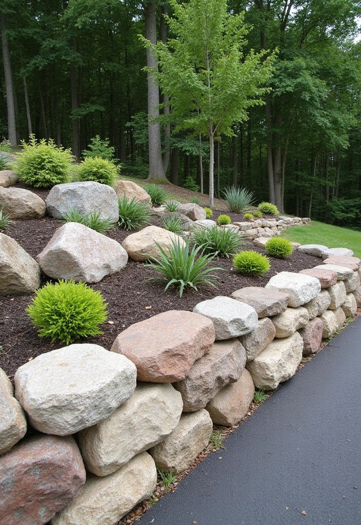 27 Retaining Wall Ideas To Transform Your Outdoor Space 50 27 Retaining Wall Ideas To Transform Your Outdoor Space - 8. Rock Garden Retaining Walls