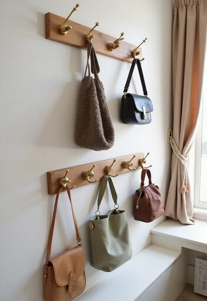 27 Small Bedroom Ideas That Maximize Every Inch 106 27 Small Bedroom Ideas That Maximize Every Inch - 16. Use of Wall Hooks