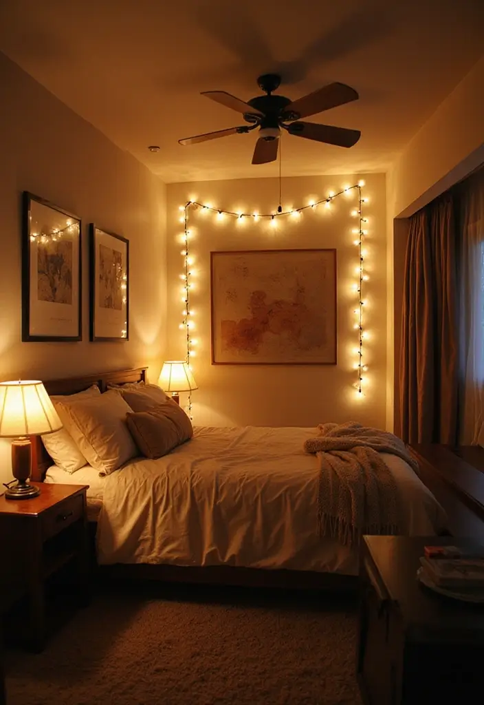 27 Small Bedroom Ideas That Maximize Every Inch 113 27 Small Bedroom Ideas That Maximize Every Inch - 17. Layered Lighting