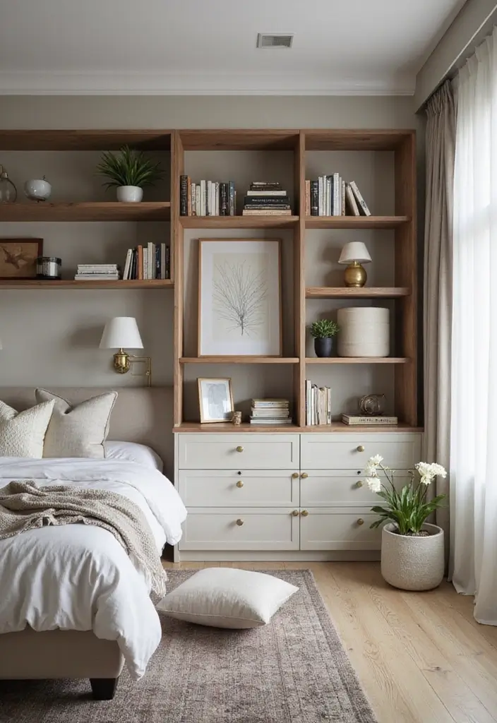 27 Small Bedroom Ideas That Maximize Every Inch 127 27 Small Bedroom Ideas That Maximize Every Inch - 19. Custom Built-In Solutions
