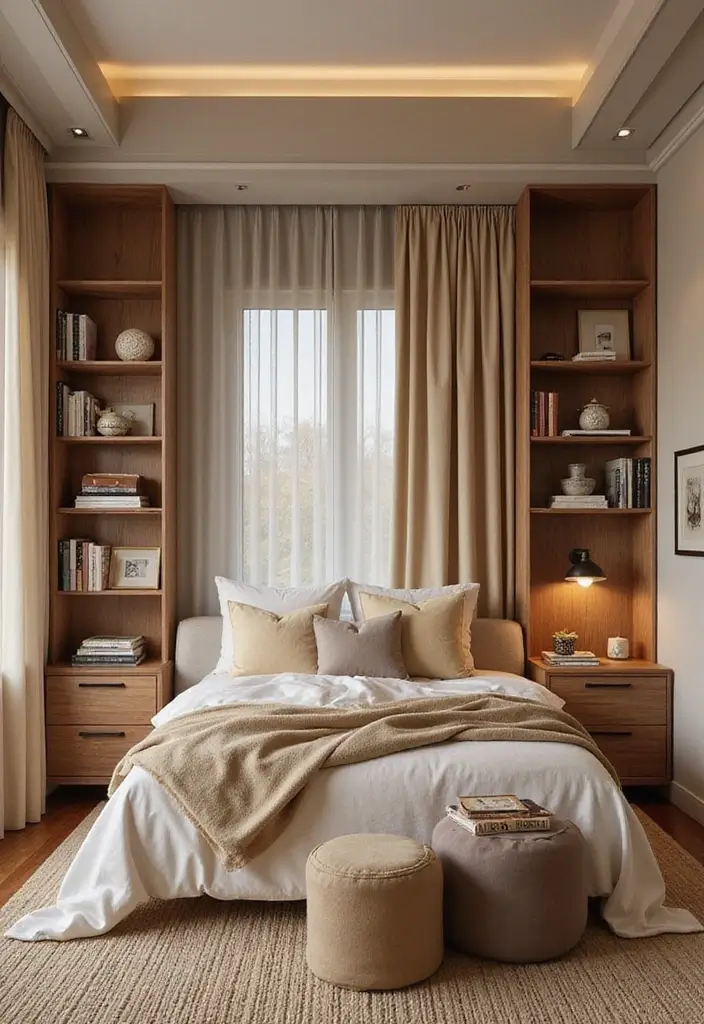 27 Small Bedroom Ideas That Maximize Every Inch 141 27 Small Bedroom Ideas That Maximize Every Inch - 21. Creative Room Dividers