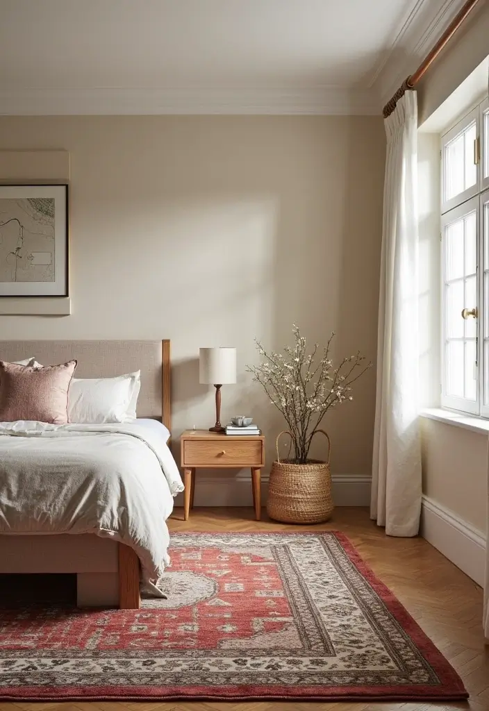 27 Small Bedroom Ideas That Maximize Every Inch 155 27 Small Bedroom Ideas That Maximize Every Inch - 23. Use of Rugs