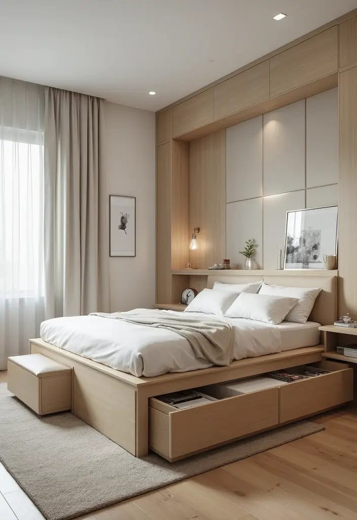 27 Small Bedroom Ideas That Maximize Every Inch 15 27 Small Bedroom Ideas That Maximize Every Inch - 3. Multi-Functional Furniture