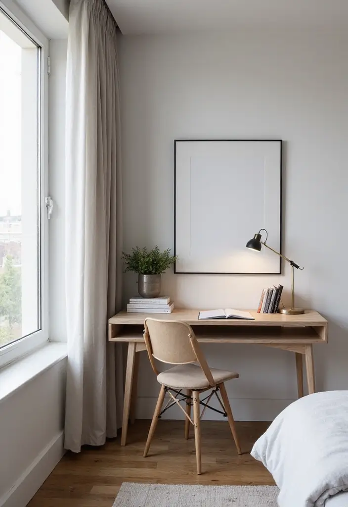 27 Small Bedroom Ideas That Maximize Every Inch 57 27 Small Bedroom Ideas That Maximize Every Inch - 9. Wall-Mounted Desks