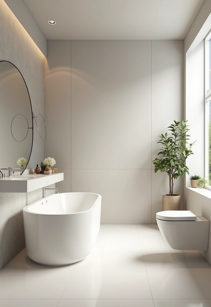 27 Spa Bathroom Ideas to Relax Recharge and Feel Refreshed Every Day 74 27 Spa Bathroom Ideas to Relax Recharge and Feel Refreshed Every Day - 12. Minimalist Design