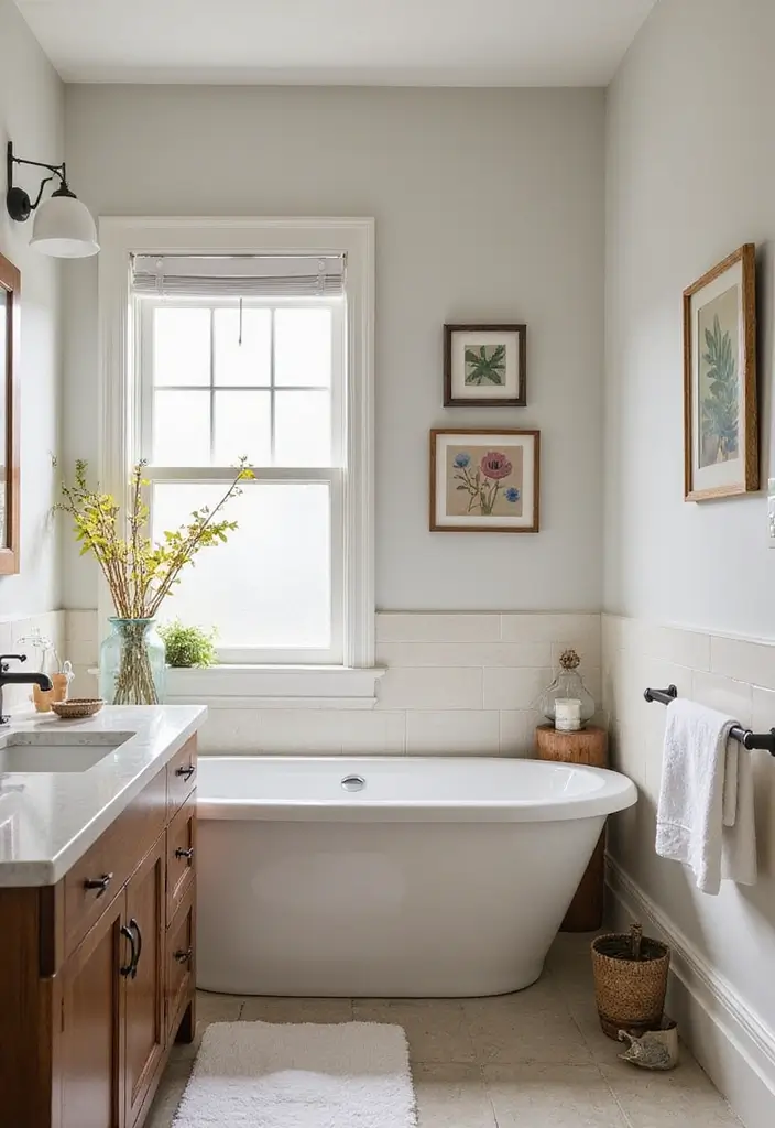 27 Spa Bathroom Ideas to Relax Recharge and Feel Refreshed Every Day 88 27 Spa Bathroom Ideas to Relax Recharge and Feel Refreshed Every Day - 14. Artful Details