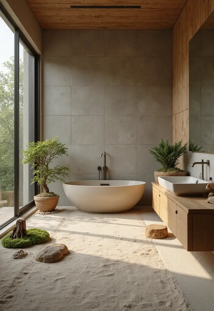 27 Spa Bathroom Ideas to Relax Recharge and Feel Refreshed Every Day 95 27 Spa Bathroom Ideas to Relax Recharge and Feel Refreshed Every Day - 15. A Touch of Zen