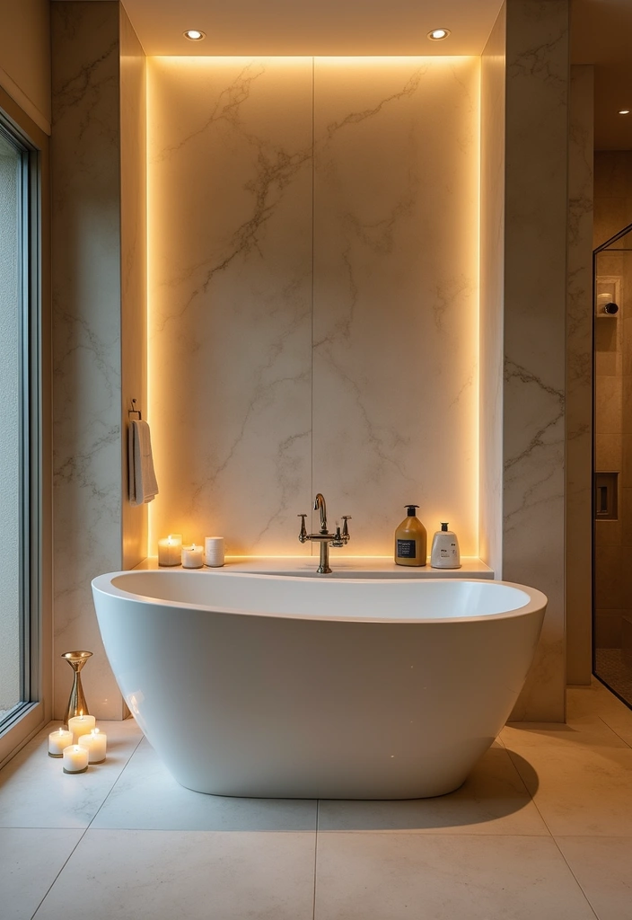 27 Spa Bathroom Ideas to Relax Recharge and Feel Refreshed Every Day 8 27 Spa Bathroom Ideas to Relax Recharge and Feel Refreshed Every Day - 2. Luxurious Soaking Tubs