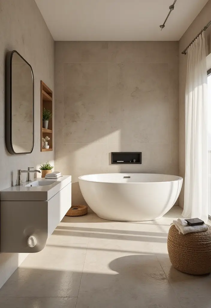 27 Spa Bathroom Ideas to Relax Recharge and Feel Refreshed Every Day 172 27 Spa Bathroom Ideas to Relax Recharge and Feel Refreshed Every Day - 26. Calming Music Systems