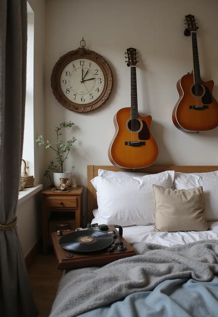 27 Teenage Bedroom Ideas You’ll Wish You Had Sooner 183 27 Teenage Bedroom Ideas You’ll Wish You Had Sooner - 27. Musical Elements