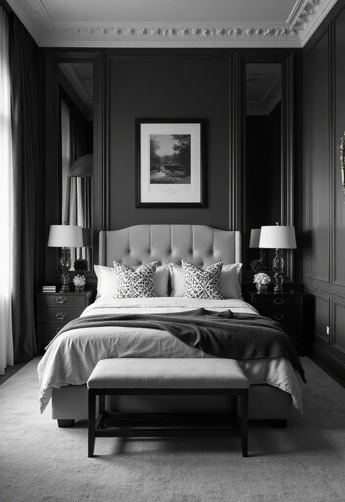 28 Black and White Bedroom Ideas That Never Go Out of Style 1