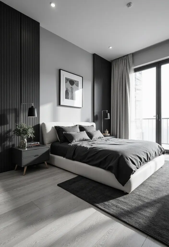 28 Black and White Bedroom Ideas That Never Go Out of Style 73