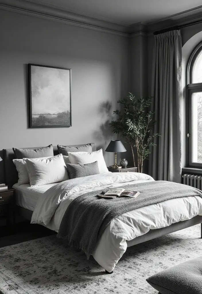 28 Black and White Bedroom Ideas That Never Go Out of Style 81