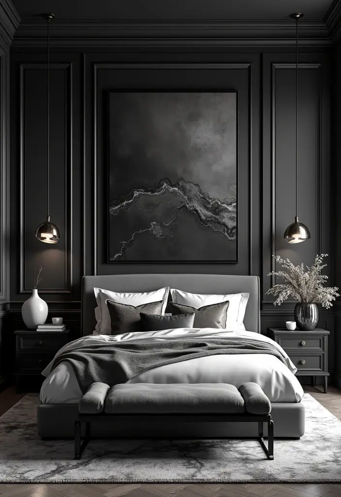 28 Black and White Bedroom Ideas That Never Go Out of Style 97