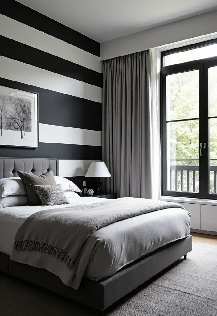 28 Black and White Bedroom Ideas That Never Go Out of Style 127