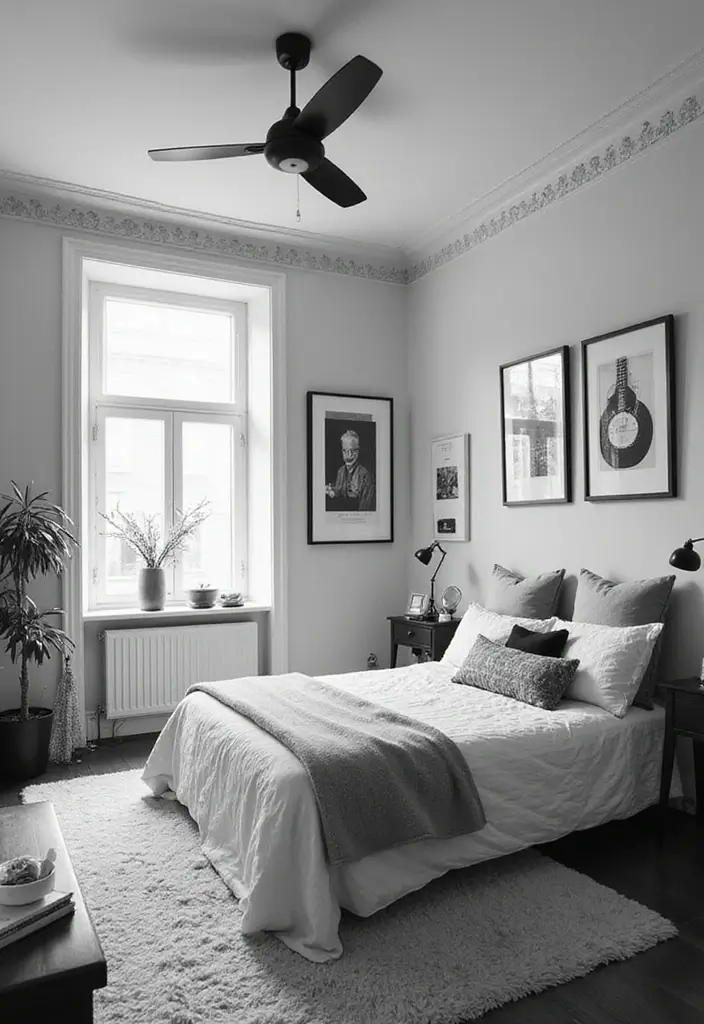 28 Black and White Bedroom Ideas That Never Go Out of Style 151