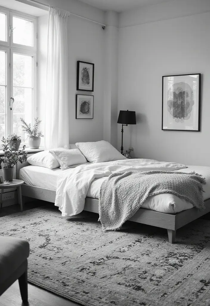 28 Black and White Bedroom Ideas That Never Go Out of Style 167