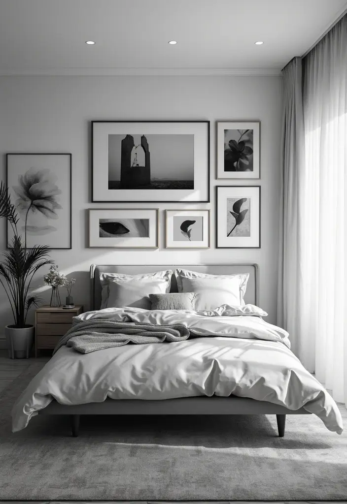28 Black and White Bedroom Ideas That Never Go Out of Style 65