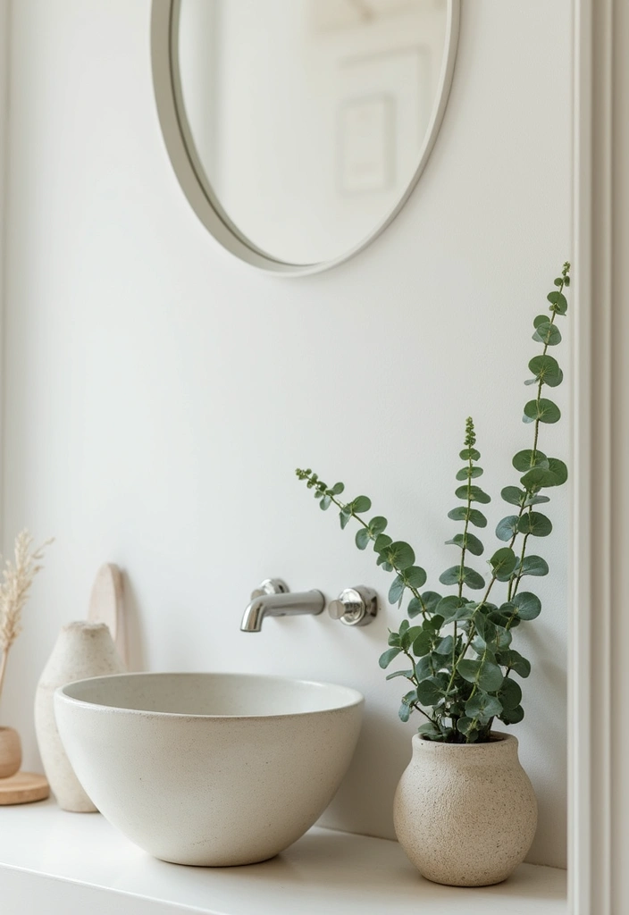28 Earthy Bathroom Ideas to Create a Nature-Inspired Sanctuary 76 28 Earthy Bathroom Ideas to Create a Nature-Inspired Sanctuary - 12. Simple Greenery