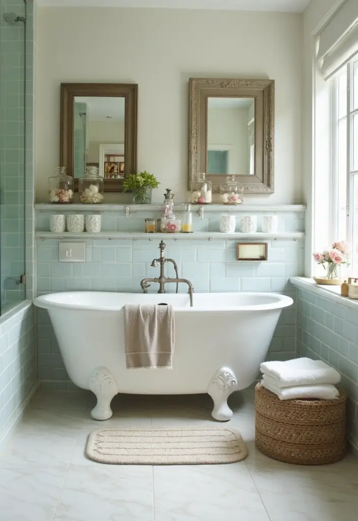 28 Earthy Bathroom Ideas to Create a Nature-Inspired Sanctuary 90 28 Earthy Bathroom Ideas to Create a Nature-Inspired Sanctuary - 14. Recycled Glass Accents