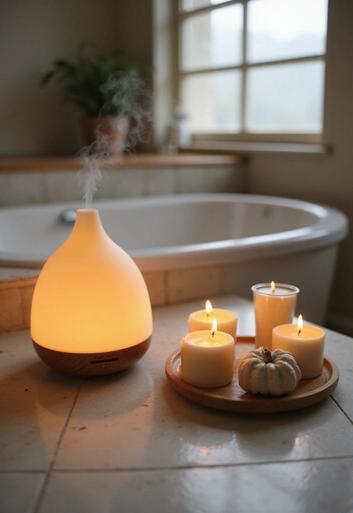 28 Earthy Bathroom Ideas to Create a Nature-Inspired Sanctuary 97 28 Earthy Bathroom Ideas to Create a Nature-Inspired Sanctuary - 15. Soothing Aromatherapy