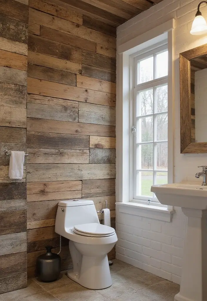 28 Earthy Bathroom Ideas to Create a Nature-Inspired Sanctuary 144 28 Earthy Bathroom Ideas to Create a Nature-Inspired Sanctuary - 22. Earthy Wall Textures