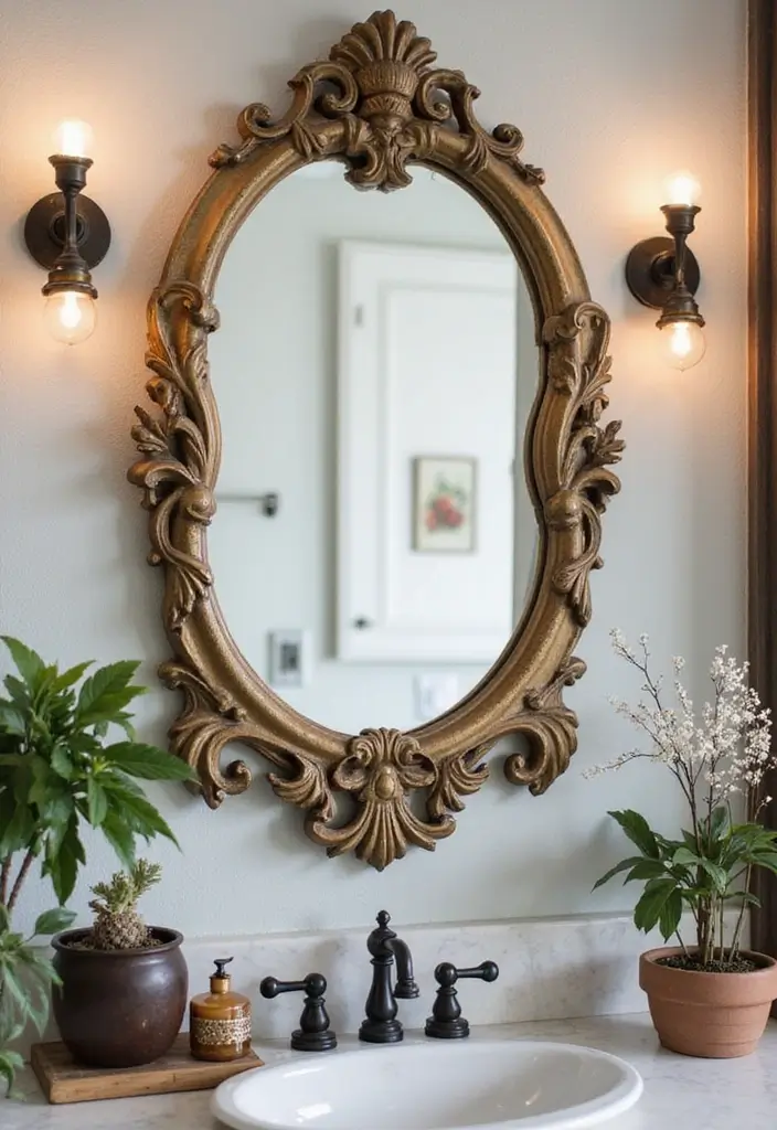 28 Earthy Bathroom Ideas to Create a Nature-Inspired Sanctuary 43 28 Earthy Bathroom Ideas to Create a Nature-Inspired Sanctuary - 7. Vintage Finds