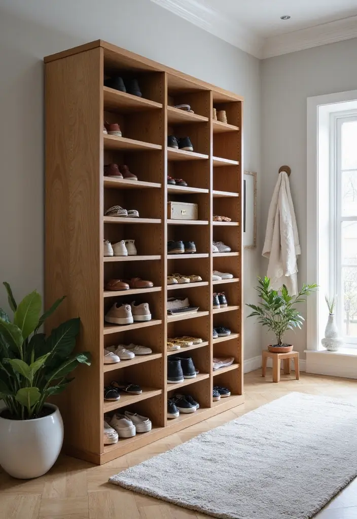 28 Entrance Shoe Storage Ideas For A Clean, Welcoming Entryway 65 28 Entrance Shoe Storage Ideas For A Clean, Welcoming Entryway - 11. Modular Shoe Storage Systems