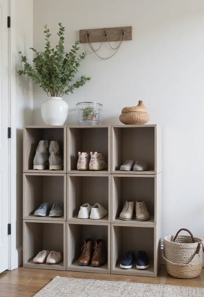 28 Entrance Shoe Storage Ideas For A Clean, Welcoming Entryway 124 28 Entrance Shoe Storage Ideas For A Clean, Welcoming Entryway - 20. Shoe Storage Cube