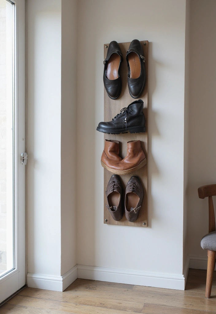 28 Entrance Shoe Storage Ideas For A Clean, Welcoming Entryway 131 28 Entrance Shoe Storage Ideas For A Clean, Welcoming Entryway - 21. Magnetic Shoe Holder